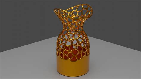 Voronoi Pattern Four Vases 3d Model 3d Printable Cgtrader