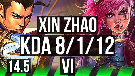 XIN ZHAO Vs VI JNG 8 1 12 69 Winrate Dominating KR Challenger