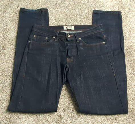 Naked Famous Denim Jeans 32x32 Streetwear Pants Blue Button Fly