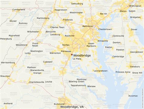 Woodbridge Va Zip Code Map