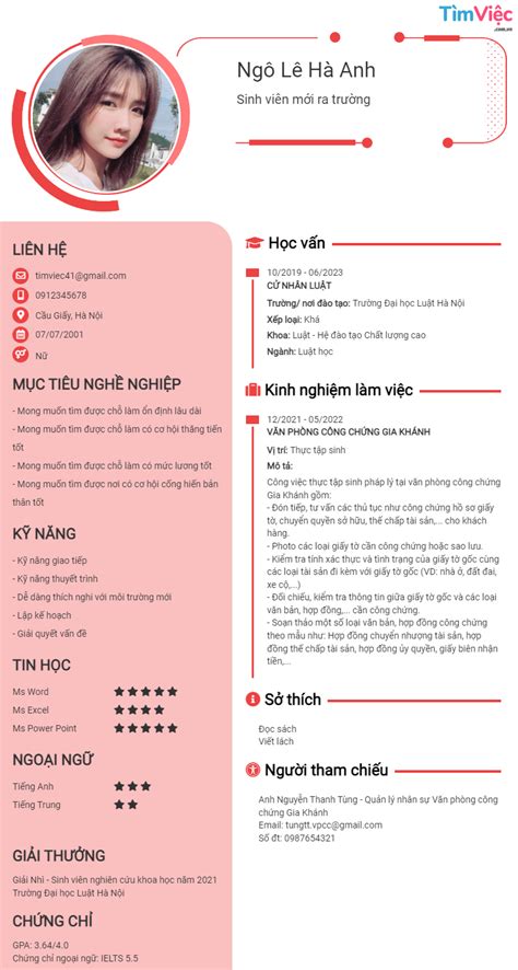 Top 10 mẫu CV xin việc file word hoàn thiện chuẩn nhất 2024