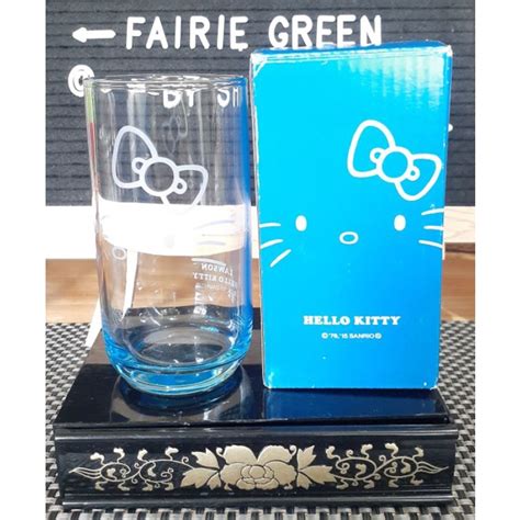 Authentic Vintage Hello Kitty Glass Tumbler Lawson Collab 76 15 Sanrio Kawaii Shopee Philippines