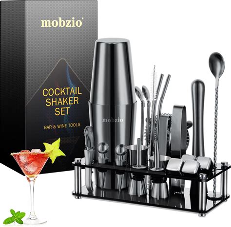 Amazon Cocktail Shaker Set Bartender Kit 23 PCS Boston Shaker Set