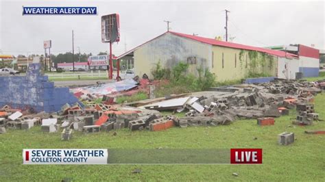 Storm Brings Damage To Trees Buildings In Colleton County