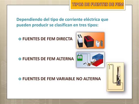 Fuentes De Fuerza Electromotriz Ppt