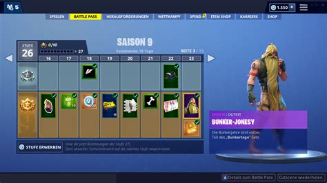 Fortnite Diese Skins Outfits Und Emotes Stecken Im Battle Pass Von Season 9