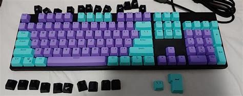 Keezshop Keycaps 104 Pbt Keys Oem Height Ball Carbo Keycaps Double