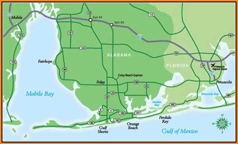 Map Of Gulf Shores Alabama - map : Resume Examples #wMeVReOYDo