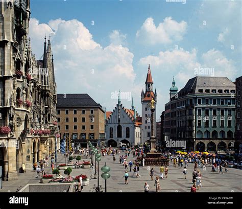 Germany. Munich. Marienplatz Stock Photo - Alamy