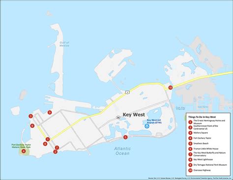 Key West Map, Florida - GIS Geography