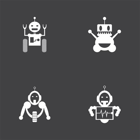 Robot logo template vector icon illustration design 32738113 Vector Art at Vecteezy