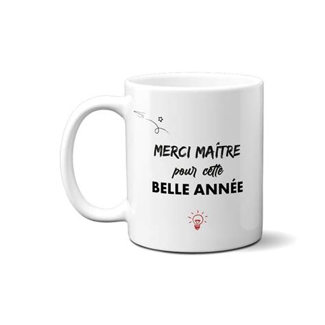 Tasse Merci Maître Cadeau Idéal Pour Un Enseignant Homme