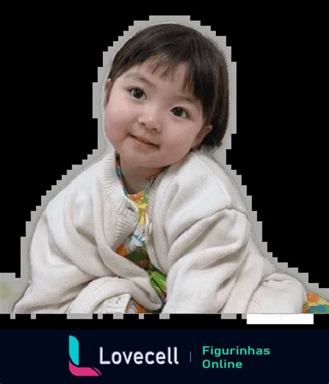 Figurinha Criança Sorridente para WhatsApp Lovecell