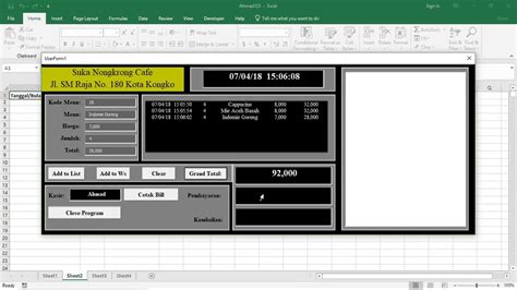 Cara Membuat Aplikasi Kasir Menggunakan Vba Di Microsoft Excel Lengkap