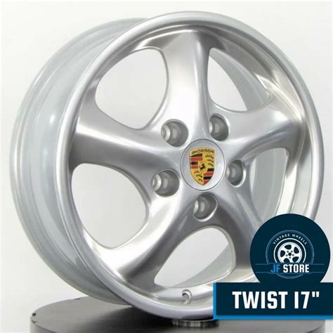 Roda Raw Classics R Plica Porsche Twist Aro Tala Prata Furos