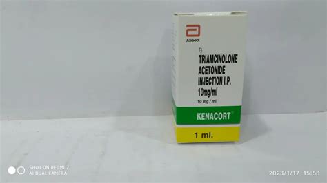 Kenacort 10 Mg Injection Packaging Type Box Packaging Size 1 Ml At