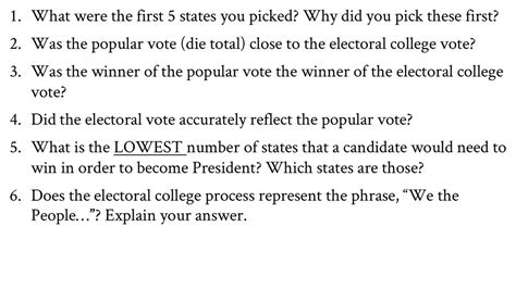 Electoral College Simulation Ppt Download