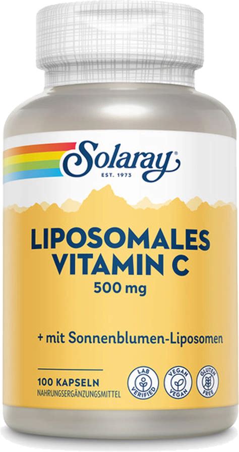 Liposomal Vitamin C 100 Veg Capsules Solaray VitalAbo Online Shop