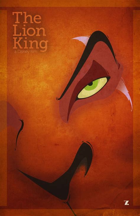 The Lion King Movie Poster With Green Eyes