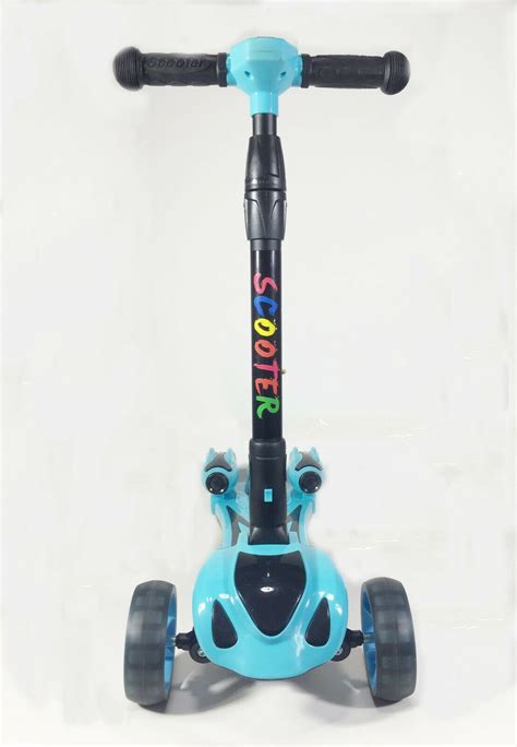 Kids Kick Ride on Music Light Spray Flame Scooter - Bikes and Trikes