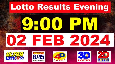 PCSO Lotto Results Today Pcso Live Draw 9pm Today 02 February 2024