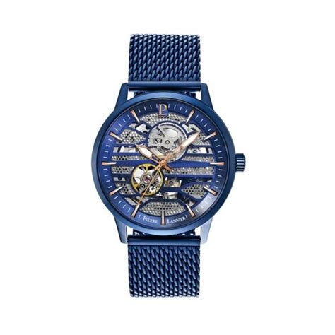 Montre Homme Automatique Pierre Lannier Impact En Acier Bleu Ref C