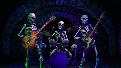 Skeleton Band - Bone Chillers 2 - AtmosFX Digital Decorations