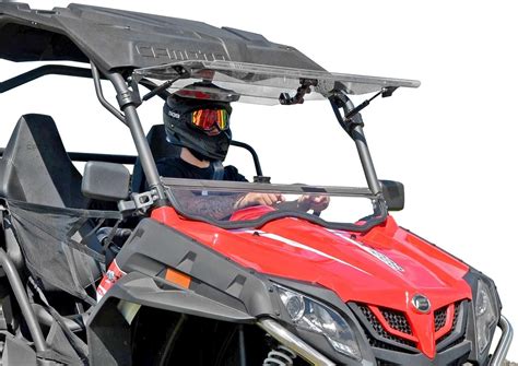 SuperATV Scratch Resistant 3 In 1 Flip Windshield For 2014 2022 CFMOTO