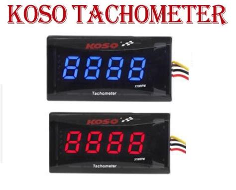 Shipping From Malaysia 0 20000 RPM Koso Digital Square Koso Mini RPM