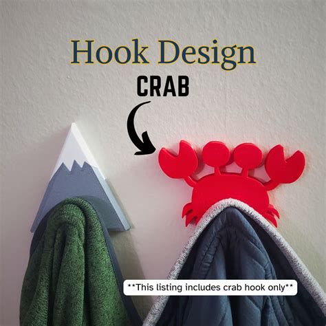 Crab Coat Hook Decoration For Condo Ziggy Zig Designs