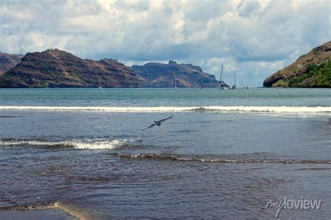 Plage De Taipivai Nuku Hiva Iles Marquises Polynesie Francaise