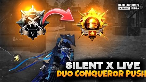 😍day 3 Conquerer Rank Push🔥 Silent X Live Shortsfeed Bgmilivestream