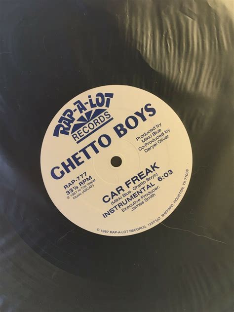 Ghetto Boys Car Freak 1987 Rap A Lot Records Rap