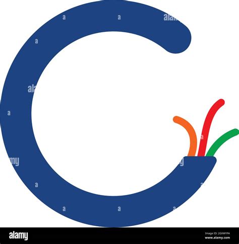 Electric Cable Logo Vector Template Stock Vector Image And Art Alamy