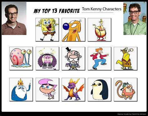 My Top 13 Favorite Tom Kenny Characters by mnwachukwu16 on DeviantArt