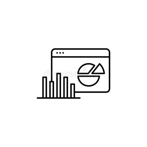 Diagram Finance Chart Outline Icon Element Of Finance Illustration