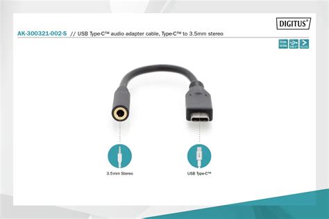 Digitus By Assmann Shop Usb Type C Audio Adapter Cable Type C To