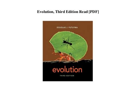 Evolution Futuyma 3rd Edition Pdf Dwnloadmama