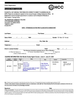 Fillable Online Fillable Online PLEASE ENCLOSE REGISTRATION FORM