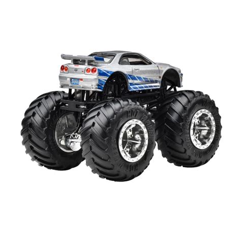 Masinuta Hot Wheels Monster Truck Fast Furious Nissan Skyline HWC Noriel