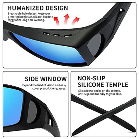 Polarized Sunglasses Fit Over Glasses For Men Women Wrap Around Sunglasses Over Prescription