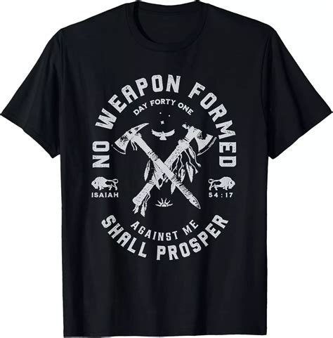 Vintage No Weapon Formed Against Me Shall Prosper Christian T Shirt