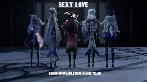 [mmd] Genshin Impact Keqing Ningguang Beidou Shenhe Yelan Sexy Love Youtube