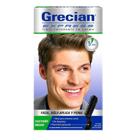 Tinte para cabello Grecian express castaño medio Walmart