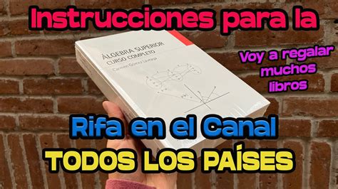 Instrucciones Para La Rifa Navide A En El Canal Todos Los Pa Ses