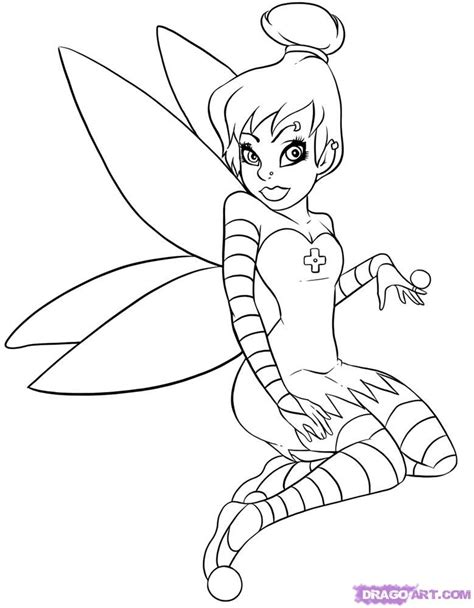 Drawing Easy Tinkerbell Clip Art Library