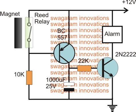 Door Alarm Circuit Diagram