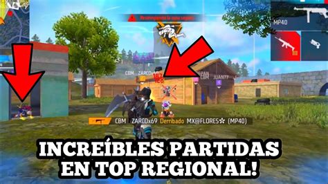 Incre Bles Partidas De Kills En Top Regional Free Fire Youtube