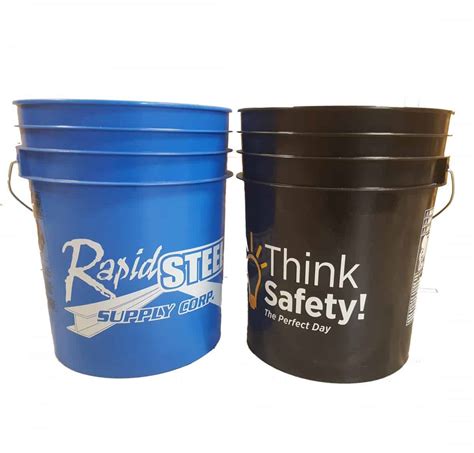 Large 5 Gallon Buckets Custom Imprinted With Your Logo