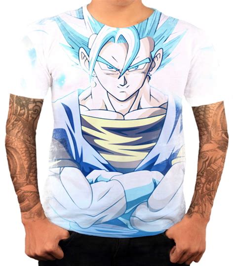 Camisa Camiseta Personalizada Anime Dragon Ball Vegito Elo